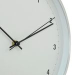 Reloj de Pared Diseño Clásico con Marco Plateado de 30 cm
