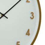 Reloj de Pared Diseño Minimalista con Marco Tipo Madera de 40 Cm
