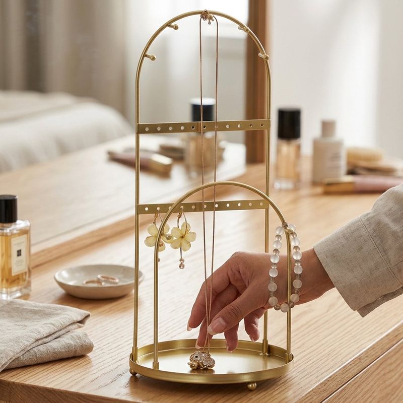 Porta Joyas Dorado Arco Dos Alturas