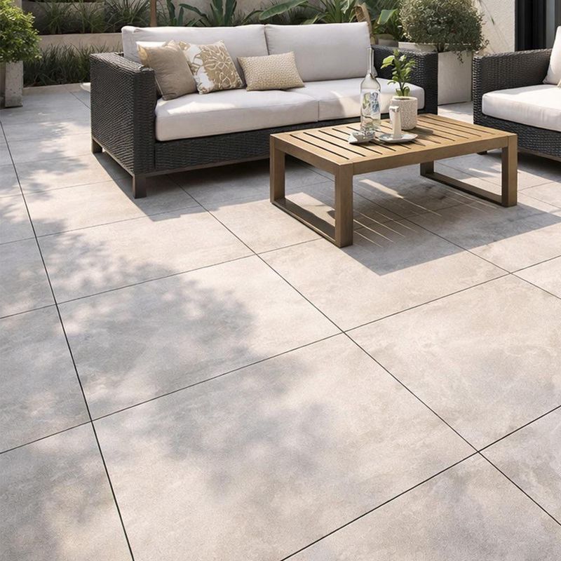 Piso Gres Ardesia Acabado Mate Color Blanco de 60 x 60 cm en Caja de 1.44 m²