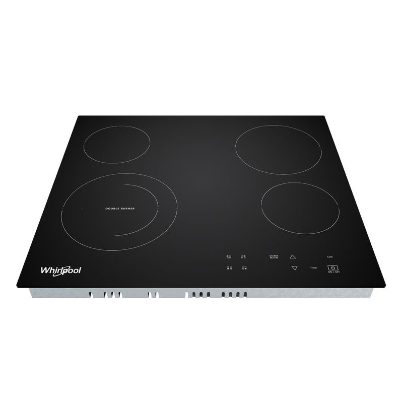 Parrilla Eléctrica 24 plg de Vitrocerámica con 4 Quemadores Color Negro