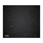 Parrilla Eléctrica 24 plg de Vitrocerámica con 4 Quemadores Color Negro