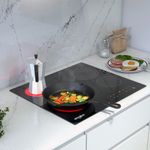Parrilla Eléctrica 24 plg de Vitrocerámica con 4 Quemadores Color Negro