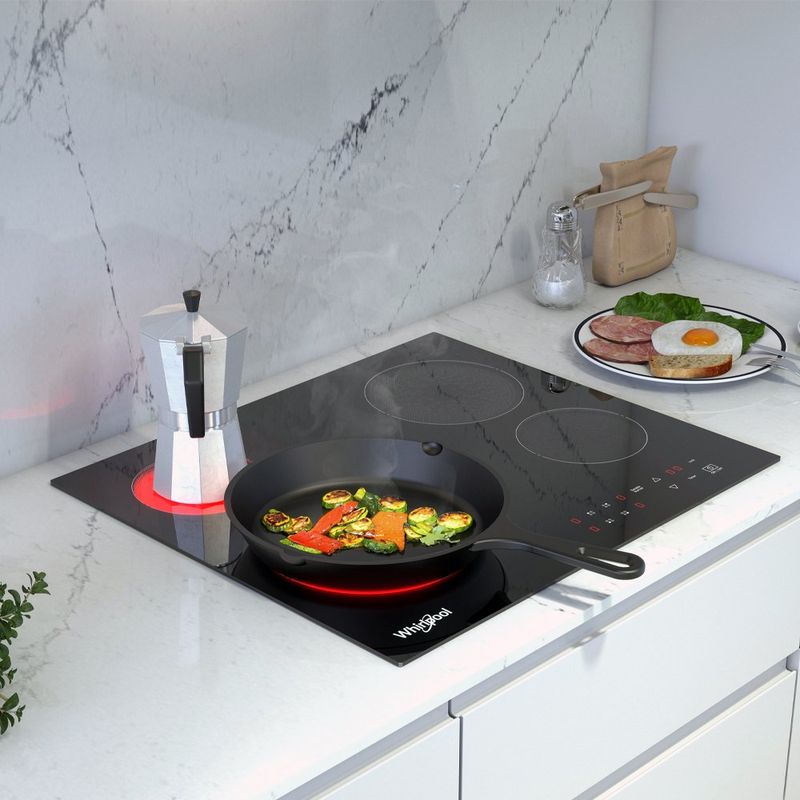 Parrilla Eléctrica 24 plg de Vitrocerámica con 4 Quemadores Color Negro
