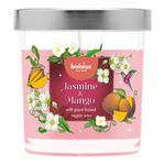 Vela Aromática Jasmine Mango en Vaso de Vidrio con Tapa Metálica
