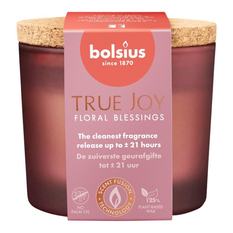 Vela Aromática Floral Blessings en Vaso de Vidrio con Tapa