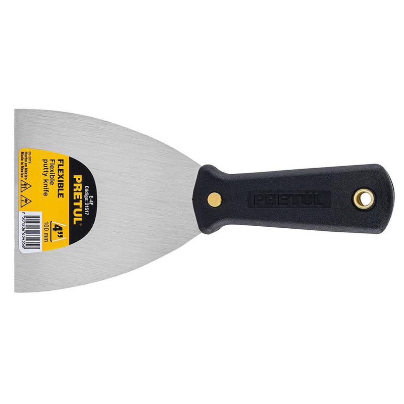 Espátula Flexible con Mango Plástico de 4 Plg