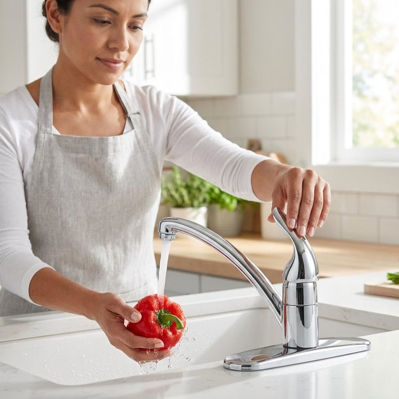 Grifería Adler Monomando con Palanca para Cocina Acabado Cromado