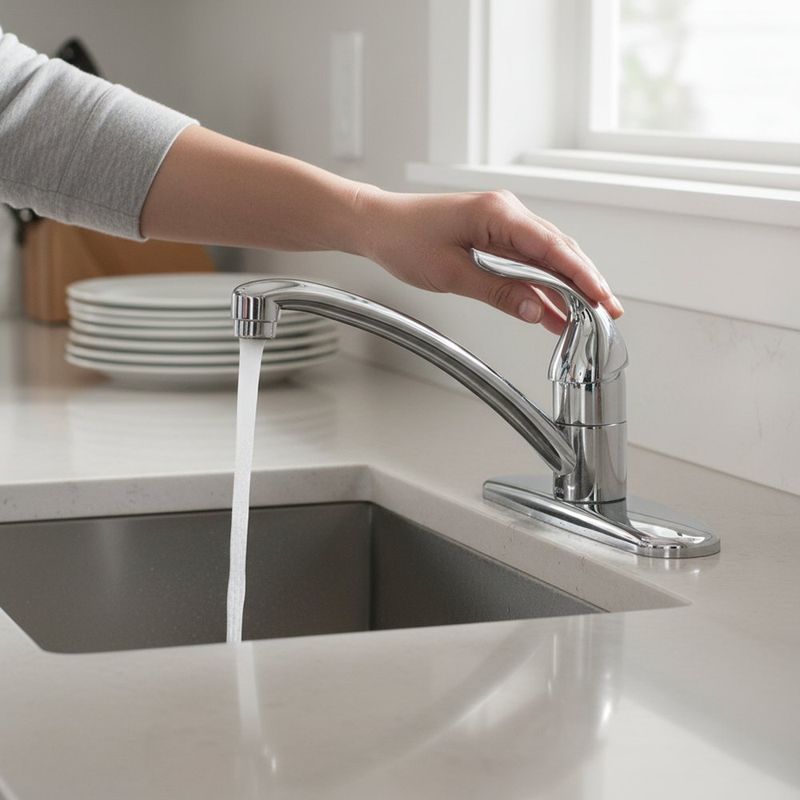 Grifería Adler Monomando con Palanca para Cocina Acabado Cromado