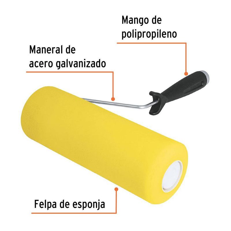 Rodillo de Esponja para Superficie Rugosa de 3/4 x 9 Plg