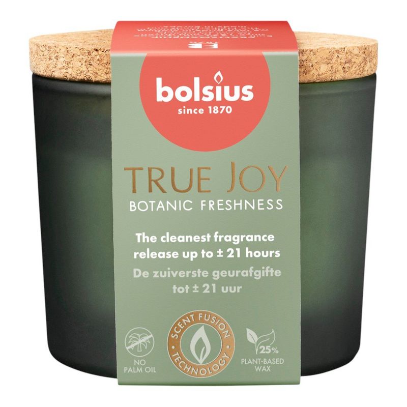 Vela Aromática Botanic Freshness en Vaso de Vidrio con Tapa