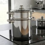 Olla vaporera 6 Litros Acero Inoxidable