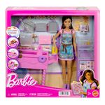 Set de Barbie Profesiones Tienda de Donas con Muñeca de Moda y Accesorios