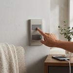 Switch Doble Acero Lisboa con Placa