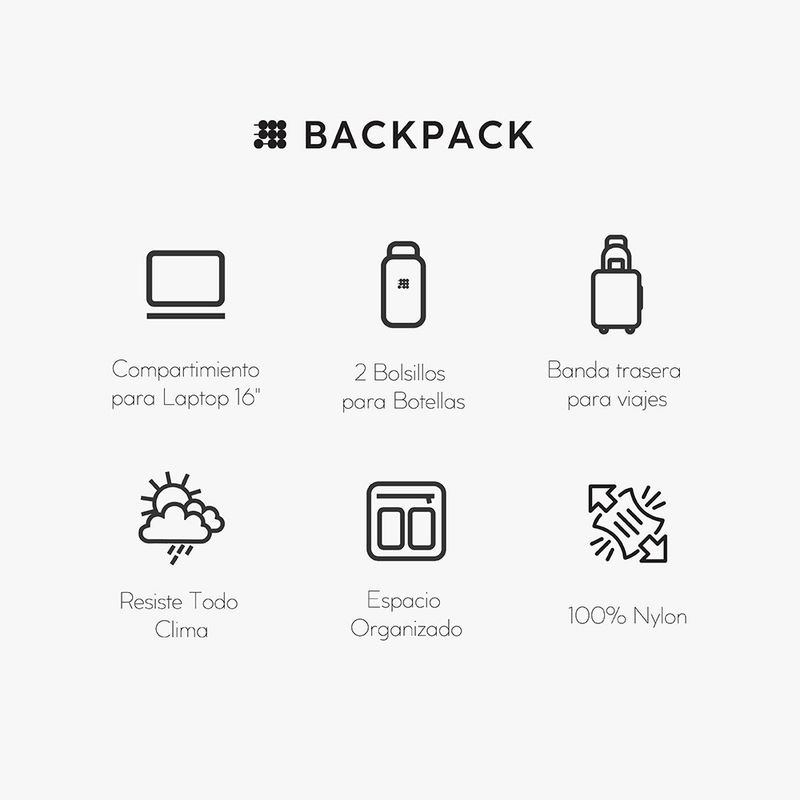 Mochila para Laptop Color Beige