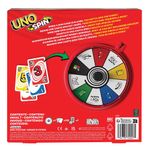 Juego de Mesa UNO Spin con Ruleta de Acción