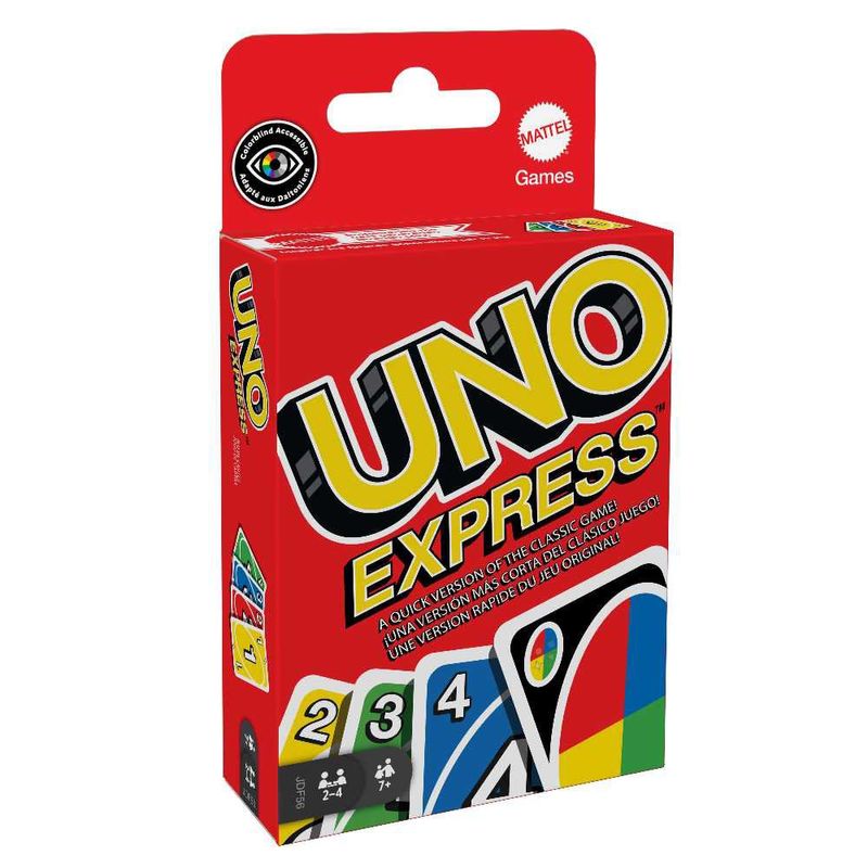 Juego de Cartas UNO Express Versión Rápida y Compacta