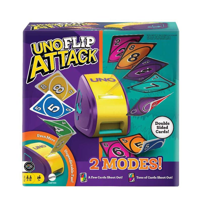 Juego de Mesa UNO Flip Attack con Lanzador Automático de Cartas