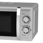 Microondas 0.7 Pies Cúbicos con Control Manual Color Plateado
