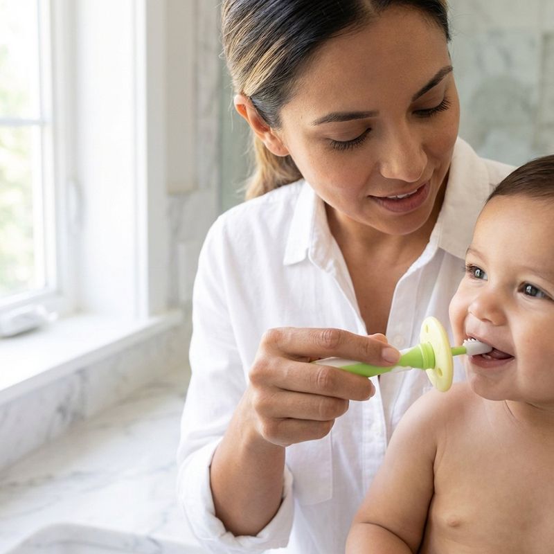 Set de Cepillos Dentales para Bebé Etapas de Aprendizaje Multicolor