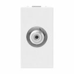 Conector Tipo F Coaxial Matix Go Blanco