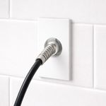 Conector Tipo F Coaxial Matix Go Blanco