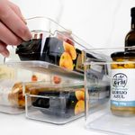 Organizador Transparente Multiuso Compacto de 30 x 10 x 7 Cm