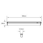 Lámpara Lineal LED de Sobreponer Luz de Día 14W 84.9 cm