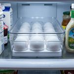 Organizador Transparente para Huevos de Refrigeradora de 30 x 15 x 7 cm