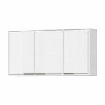 Gabinete Aéreo Gloria de MDP Color Blanco de 120 cm con 3 Puertas para Cocina