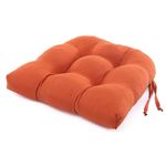 Cojín Acolchado para Silla con Amarres 42 x 42 cm Color Ladrillo