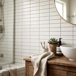 Muro Cerámico Clay Acabado Brillante Color Blanco de 24.5 x 39.5 cm en Caja de 1.5 m²