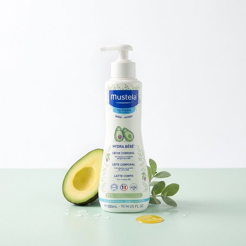 Loción Corporal Mustela Hydra Bebé Hidratación con Aguacate Orgánico 300 mL