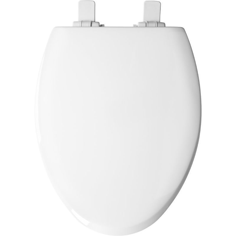 Asiento para Inodoro Alargado con Adaptador Infantil con Cierre Lento Color Blanco