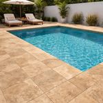 Zócalo Tipo Piedra Beige Mate 20 x 20 Cm