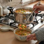 Olla Acero Inoxidable con Mangos Movibles y Tapa de Vidrio 26 cm Color Plateado