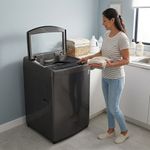 Lavadora Carga Superior 19 kg LG Smart Inverter TurboDrum Color Gris Oxford