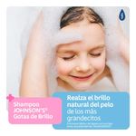Shampoo Johnson’s Baby Gotas de Brillo con Aceite de Argán 400 mL