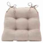 Cojín Acolchado para Silla con Amarres 42 x 42 cm Color Taupe