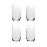 Set de 4 Vasos de 13.2 oz con Decantador de Vidrio para Agua y Bebidas Frías