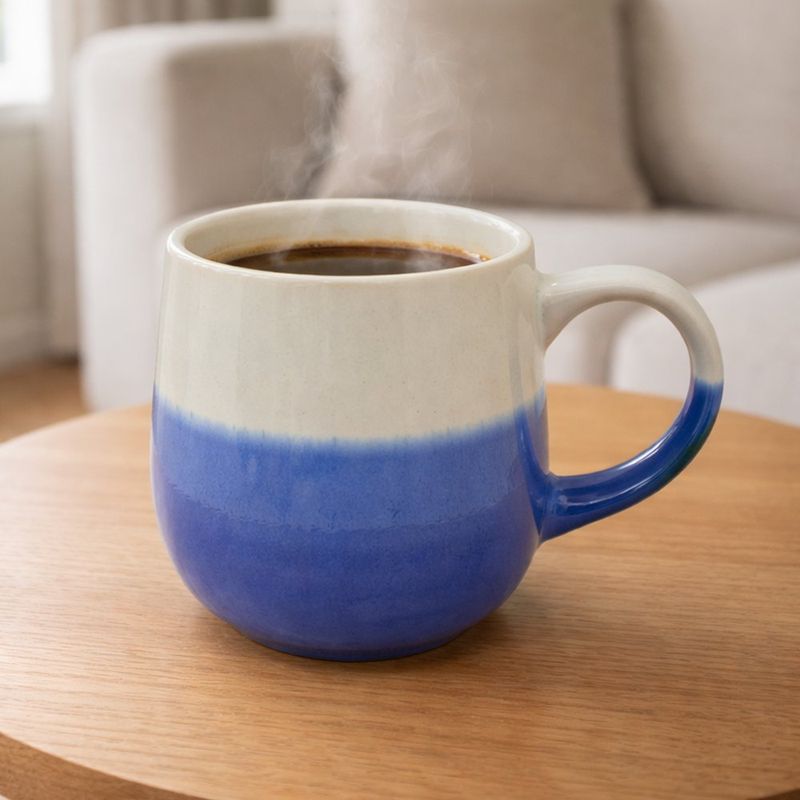 Taza de Cerámica Diseño Degradado Azul 16.2 Onzas