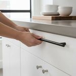 Halador de Barra para Mueble Negro Mate 320 mm