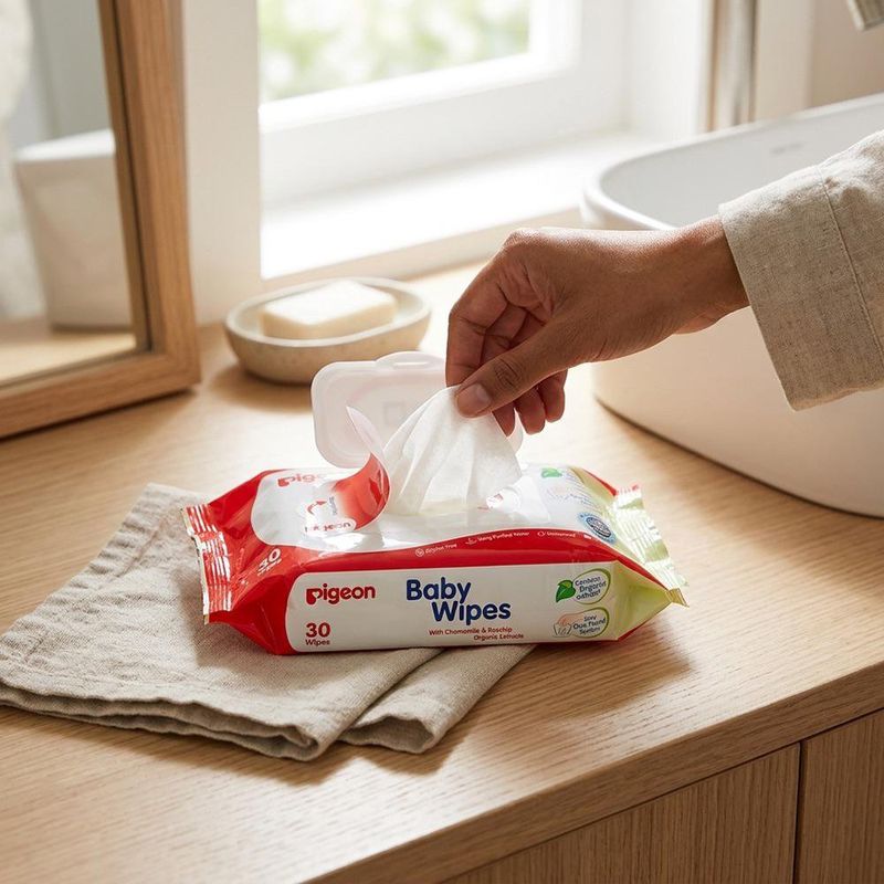 Toallitas Húmedas Base de Agua con Extractos Naturales 30 Unidades