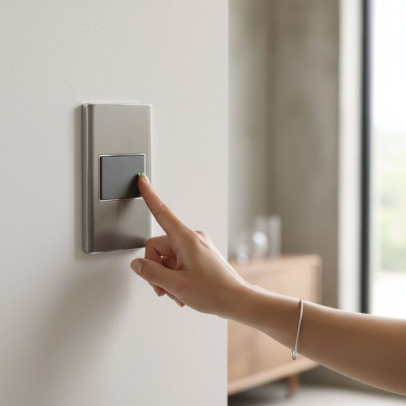 Switch Sencillo de 1.5 Módulos Lisboa con Placa de Acero