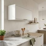 Gabinete Aéreo Gloria de MDP Color Blanco de 80 cm con Puerta Abatible para Cocina