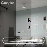 Ventilador de Techo con Luz LED Integrada Siroco Color Blanco de 36 Plg