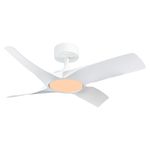 Ventilador de Techo con Luz LED Integrada Siroco Color Blanco de 36 Plg