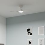 Ventilador de Techo con Luz LED Integrada Siroco Color Blanco de 36 Plg