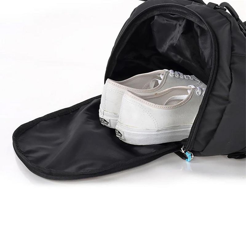 Maletín Deportivo Molvu Entreno Mediano para Gimnasio y Viaje Color Negro