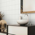 Muro Cerámico Nápoli Acabado Brillante de 20 x 20 cm Color Blanco